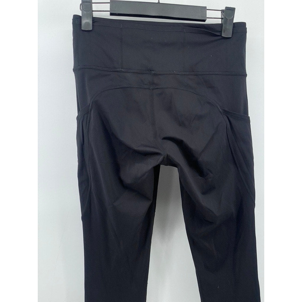 LULULEMON Women’s Black Solid Pull-On Active Leggings SZ 6