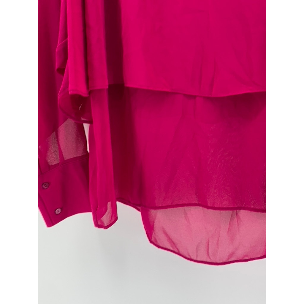 BELLE SKY Women's Spanish Rose Tiered Long Sleeve Top SZ XL