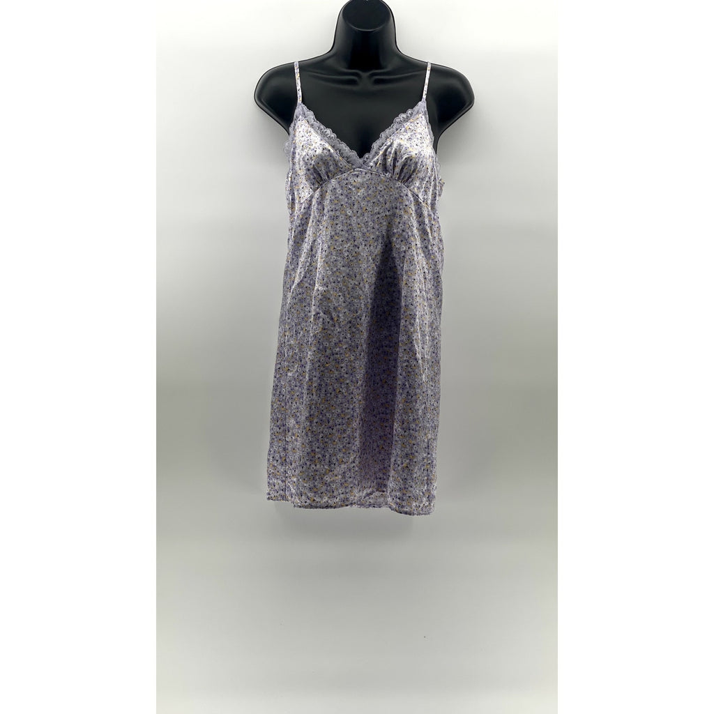 DIVIDED By H&M Women's Light Purple Floral Lace-Trim V-Neck Mini Dress SZ XS