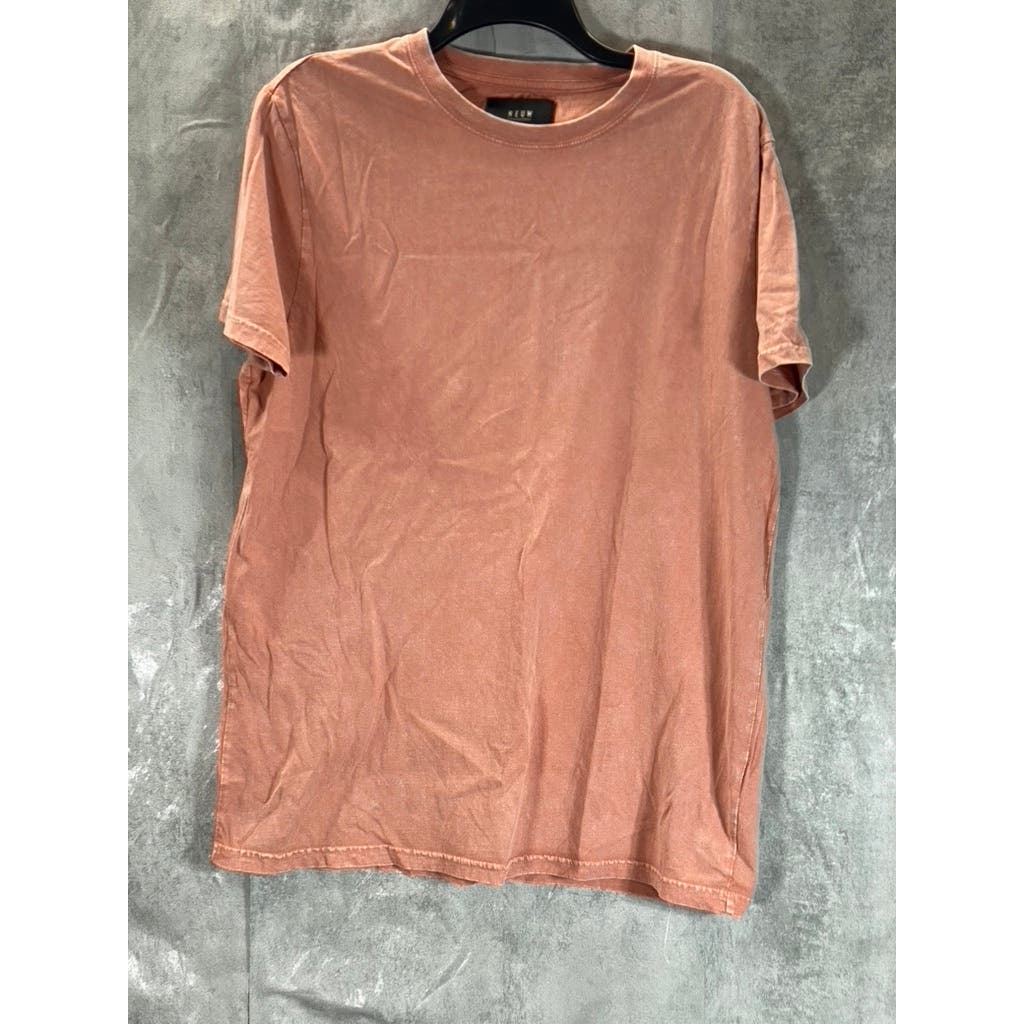 NEUW Men’s Terracotta Crewneck Cotton Short Sleeve T-Shirt SZ M