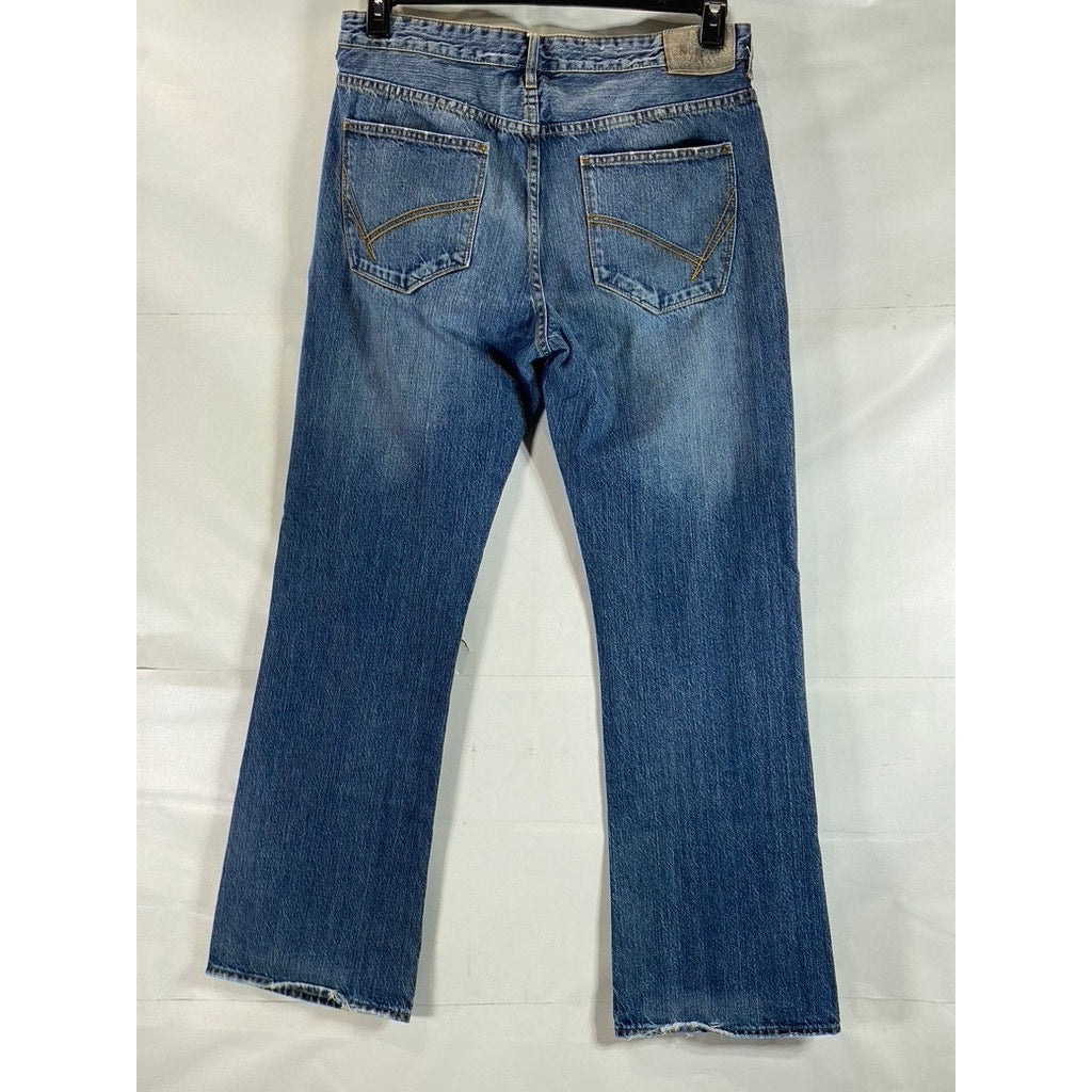 UNIONBAY Men's Blue Vintage Loose-Fit Straight Leg Five-Pocket Jeans SZ 36X34