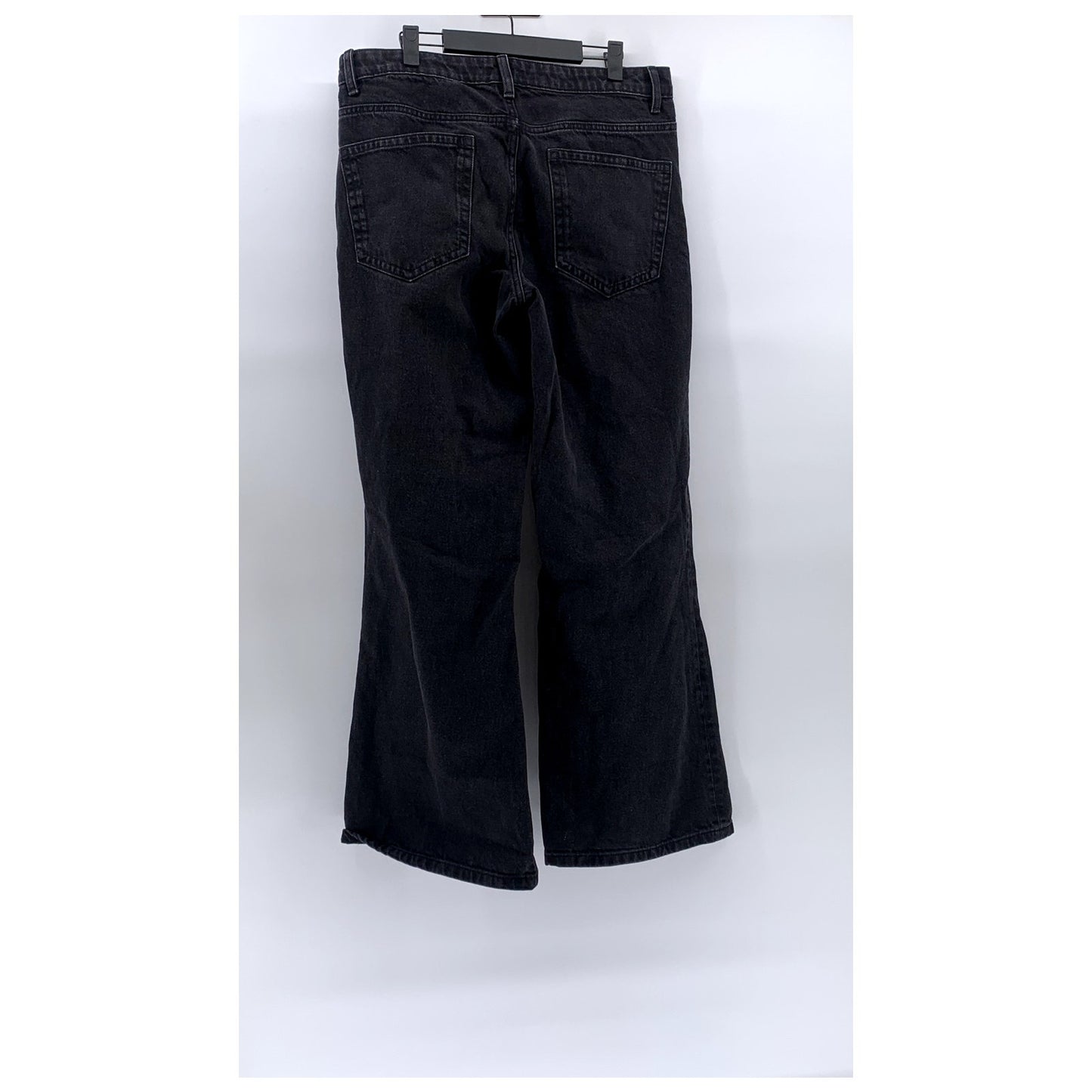 ASOS DESIGN Women's Black Denim Five-Pocket Bootcut Jean SZ 34