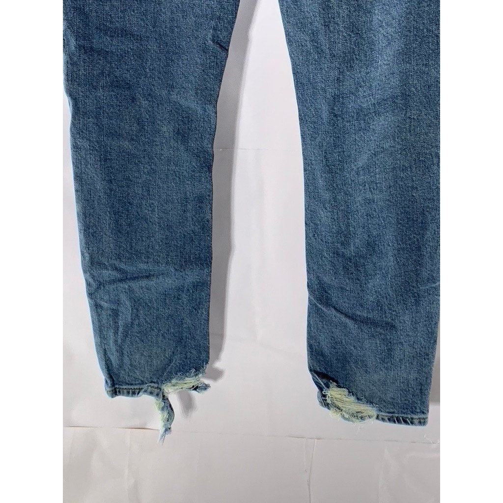 AGOLDE Los Angeles Women's Dark Blue Toni Denim Distressed Five-Pocket Jean SZ26