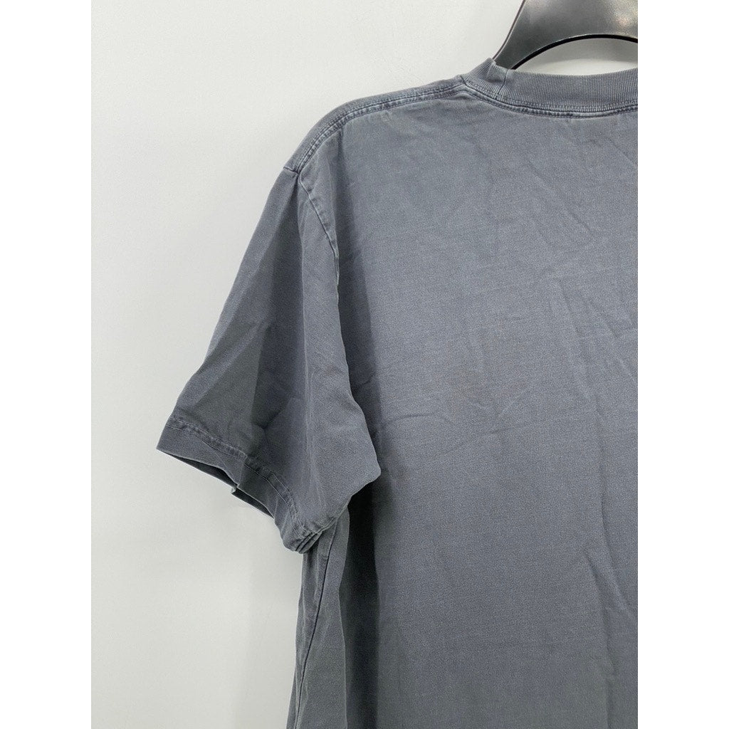 ONLYNY Men's Washed Gray Solid Crewneck Short Sleeve Casual T-Shirt SZ S