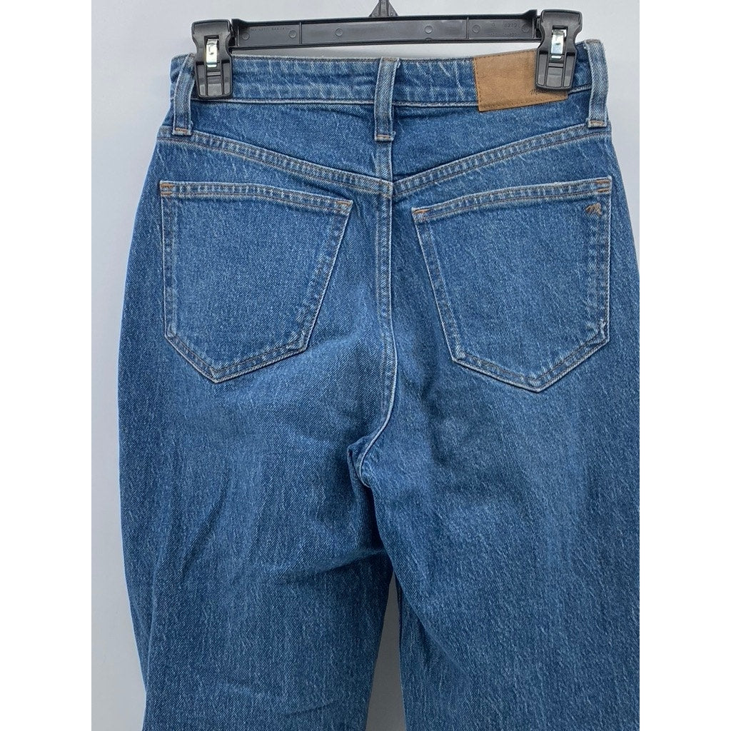 MADEWELL Women's Blue Denim The Curvy Perfect Vintage Regular-Fit Jean SZ 25