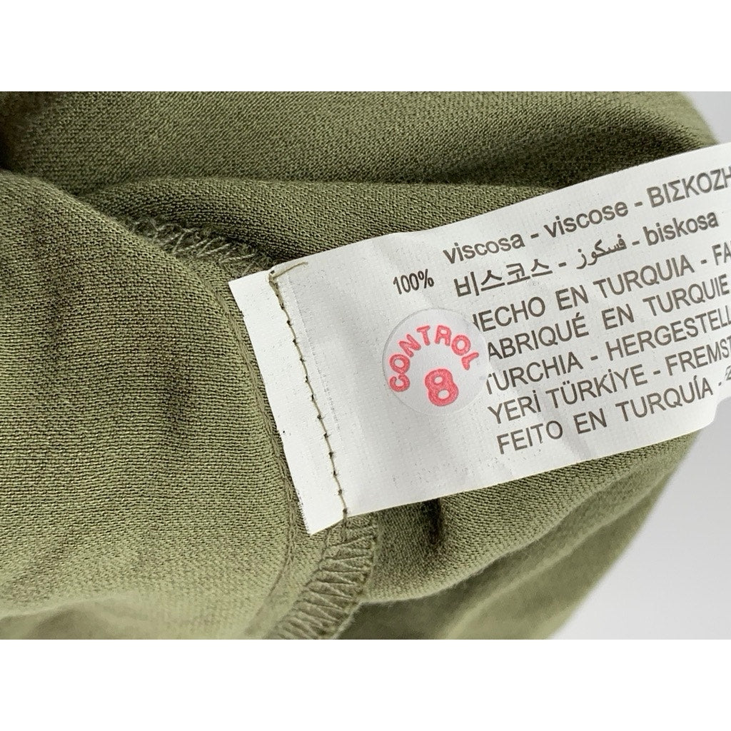 ZARA Women's Dark Green Tie-Back Flutter Sleeve Top SZ M