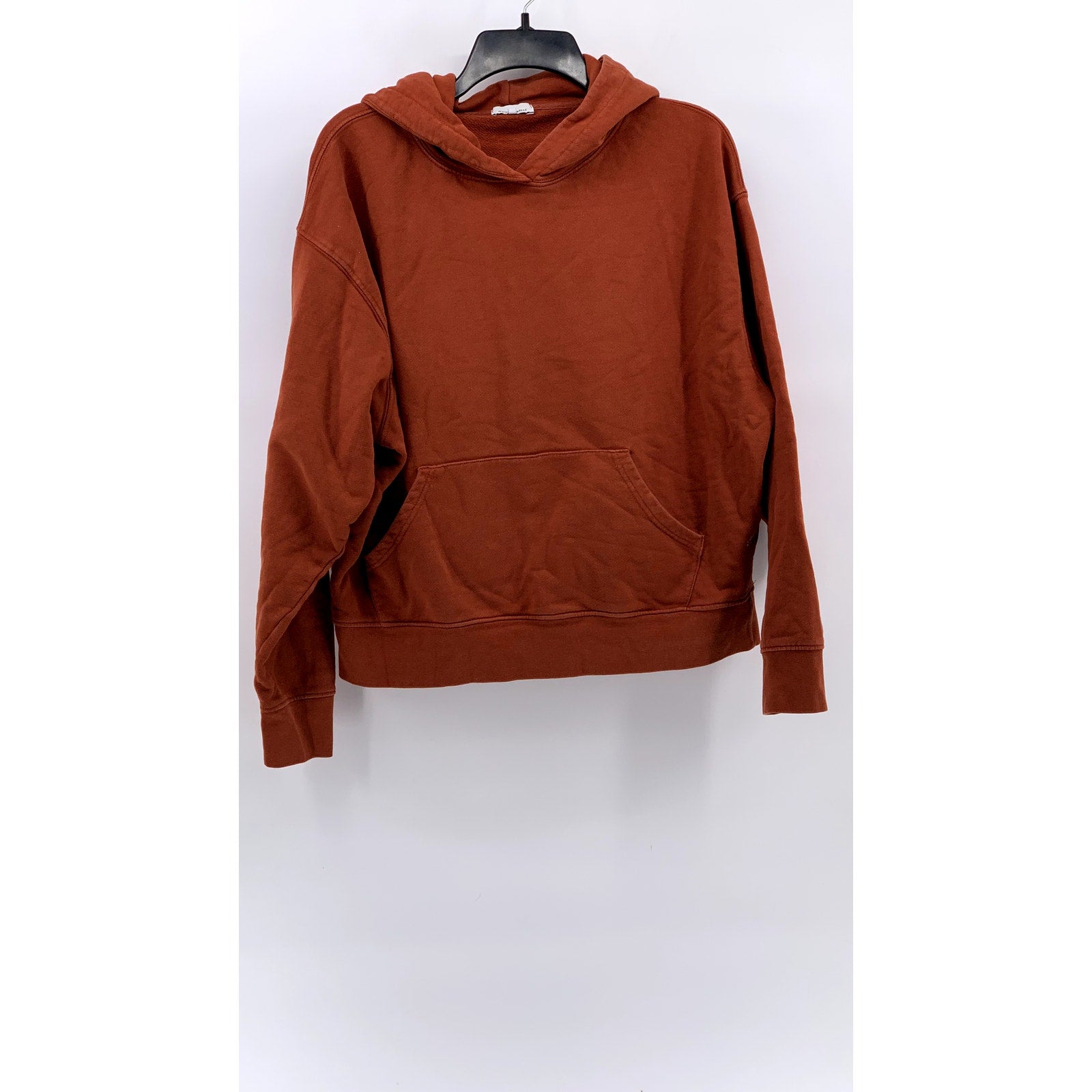 WEWOREWHAT Women's Burnt Orange Cotton Hoodie SZ S