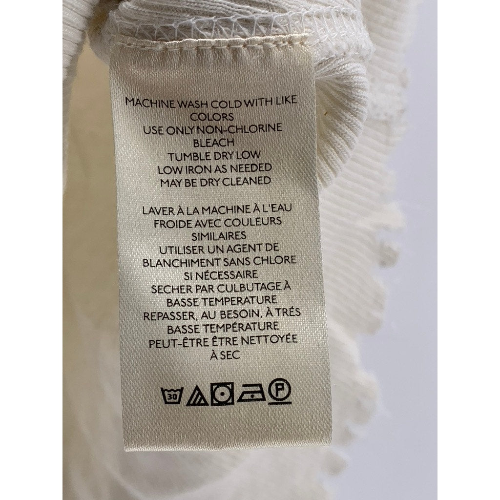 WE THE FREE Women's Cream Studded Sleeveless Distressed Ribbed Crop Top SZ XS