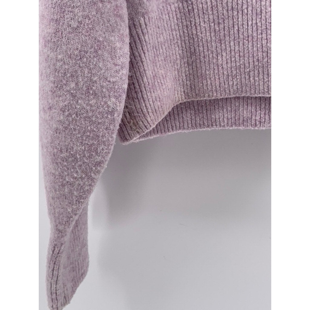 & OTHER STORIES Women's Lilac Soft Knit Mock-Neck Long Sleeve Sweater SZ S