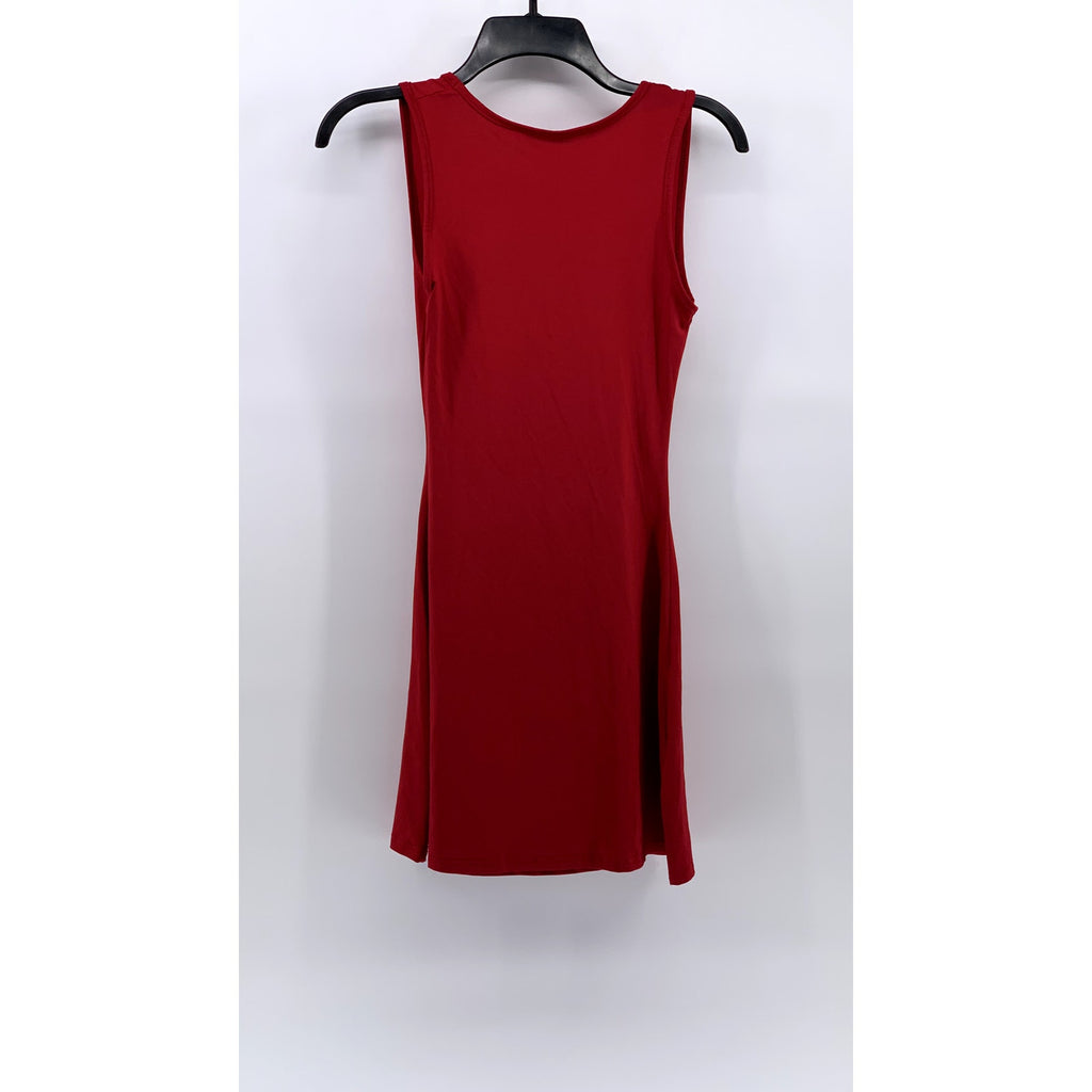 UNBRANDED Women's Red Open-Back Sleeveless Mini Dress SZ S