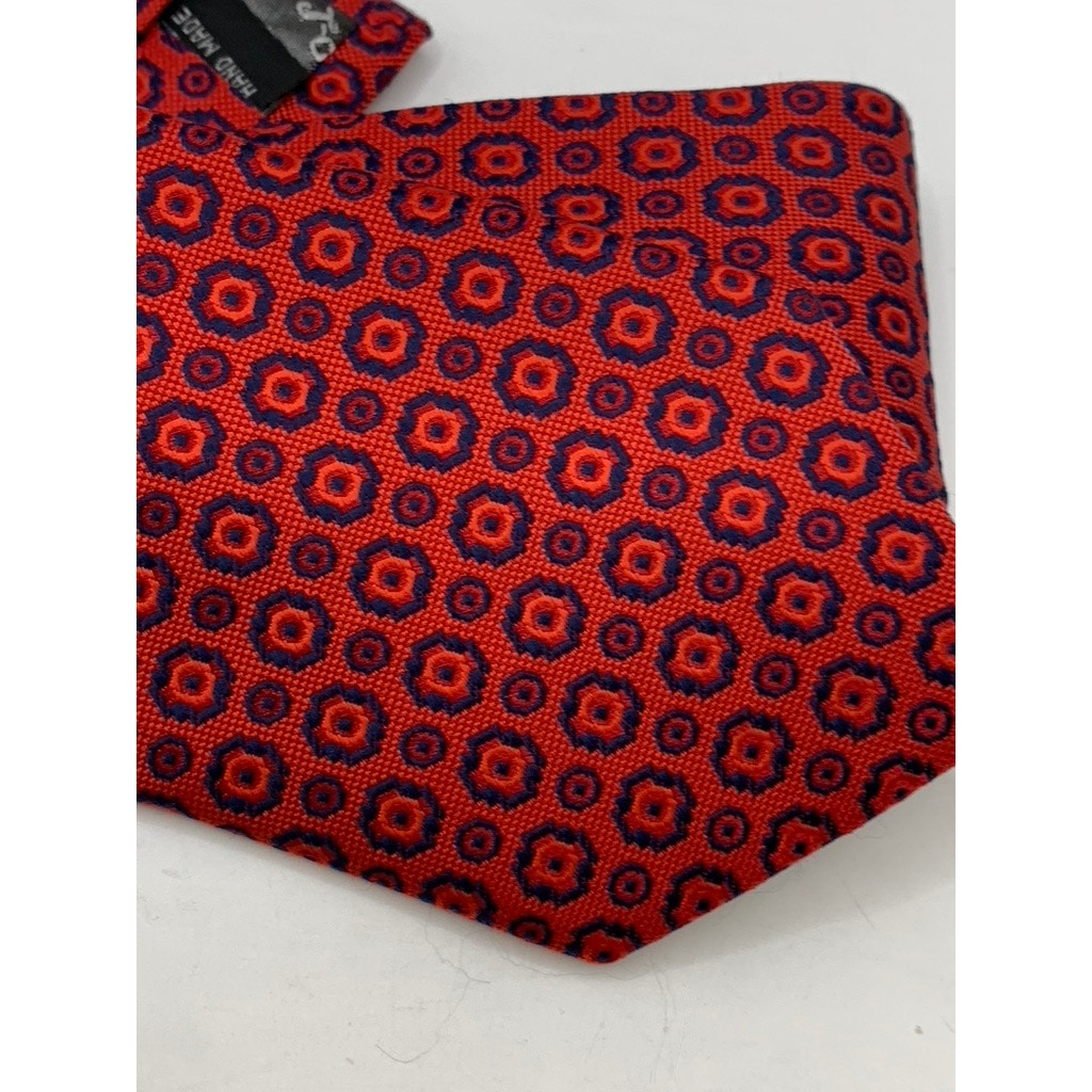 STUDIO-L Men's Red Printed Microfabric Tie SZ OS