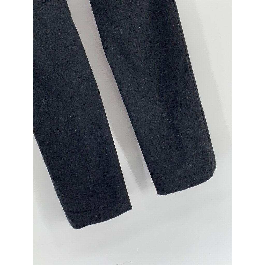 BANANA REPUBLIC Women's Black The Logan Fit Stretch Wool-Blend Pants SZ 4L
