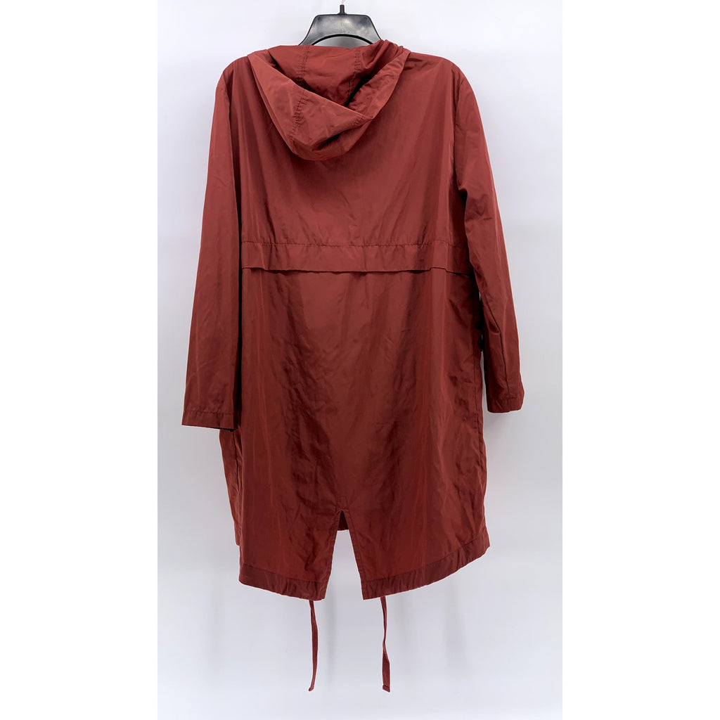 FOREVER 21 Women’s Red Full-Up Drawstring Hem Hooded Jacket SZ S