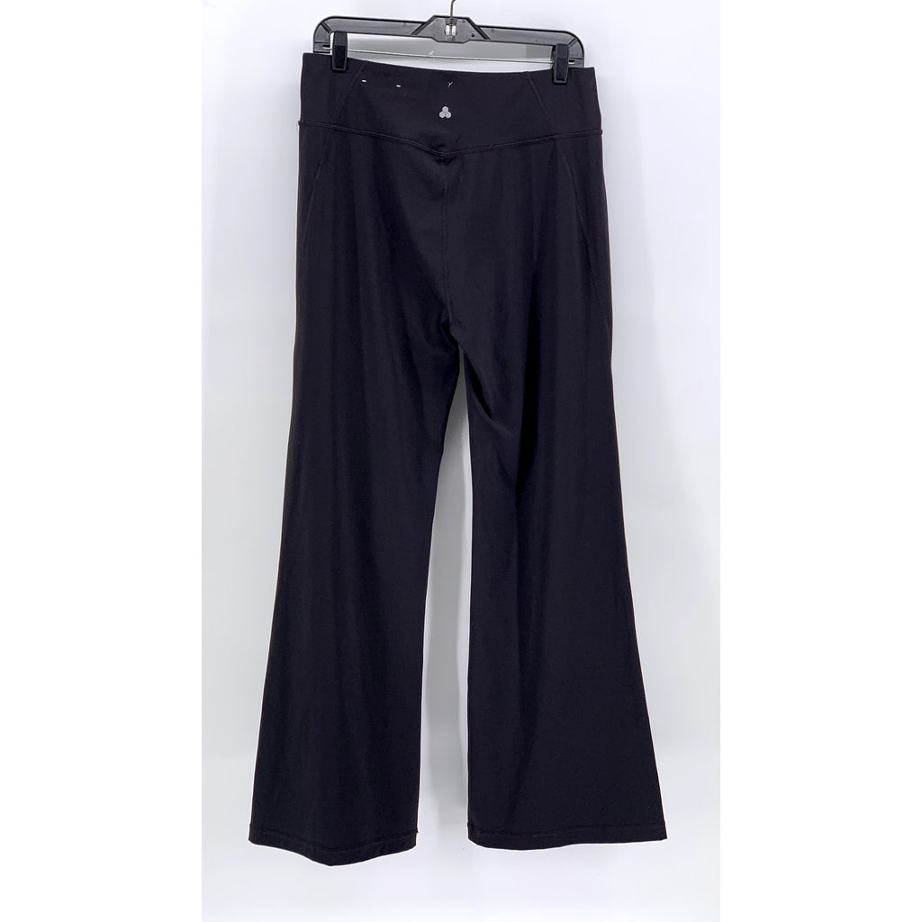 TEK GEAR Women's Black Solid Pull-On Flare Leggings SZ XL