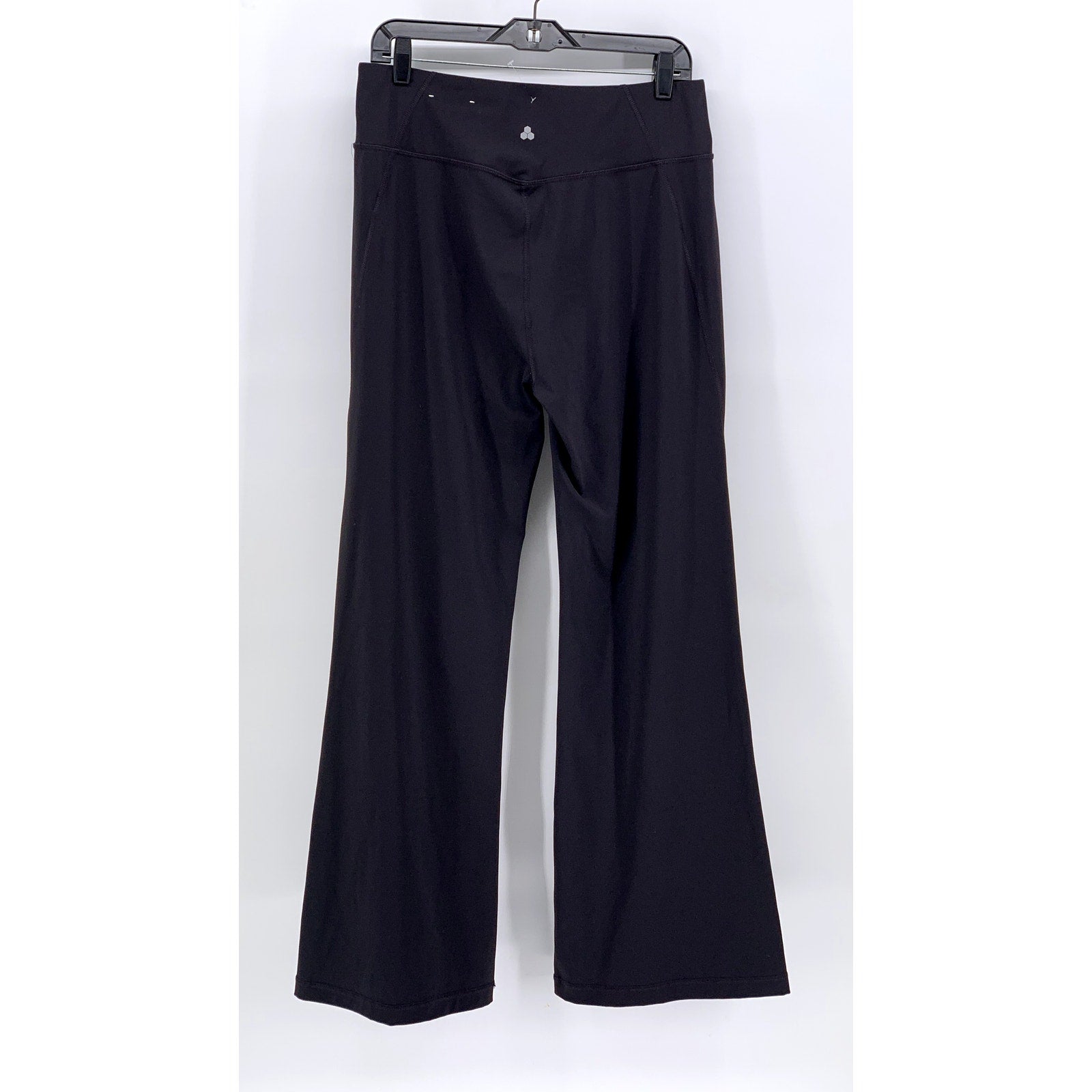 TEK GEAR Women's Black Solid Pull-On Flare Leggings SZ XL