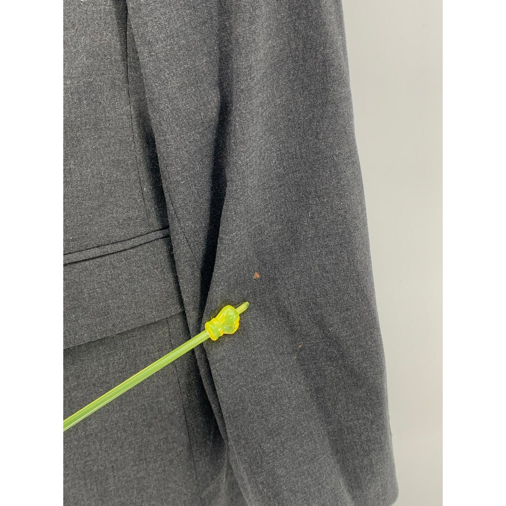 ALFANI Men's Charcoal Gray Slim-Fit Two-Button Notch Collar Blazer SZ 44S
