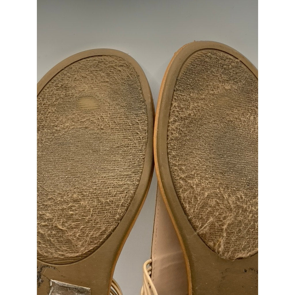 SO Women's Pink Rhinestone Thong Flat Sandals SZ 12