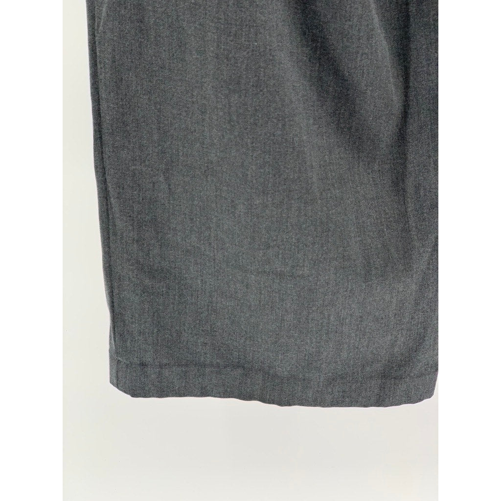 UNIQLO Women's Charcoal Gray Pleated Straight-Leg Pant SZ S