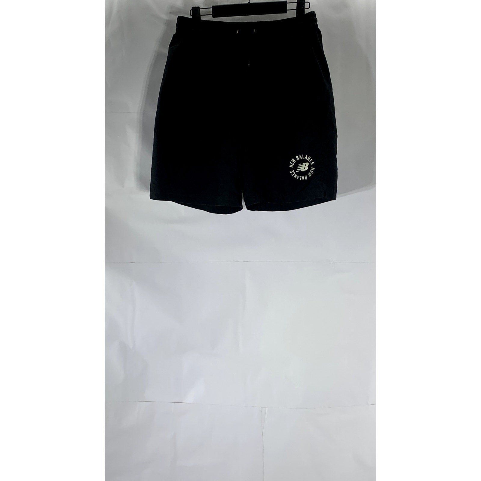 NEW BALANCE Men's Black Essential Sport Drawstring Waist Athletic Shorts SZ M