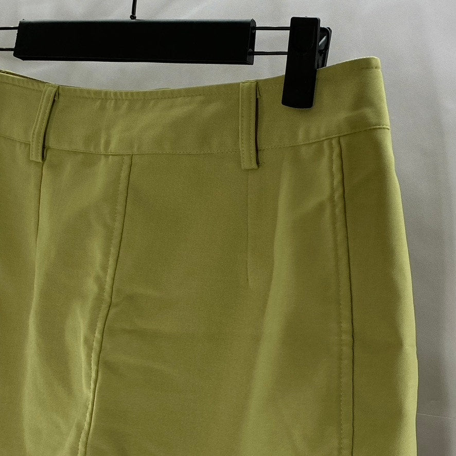 CHAV SEOUL Women's Green Straight Fitted Extra Mini Skirt SZ M