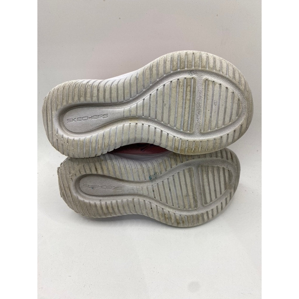 SKECHERS Toddler Girls' Pink-Purple Jumpster-Mighty Wanderer Sneakers SZ 5