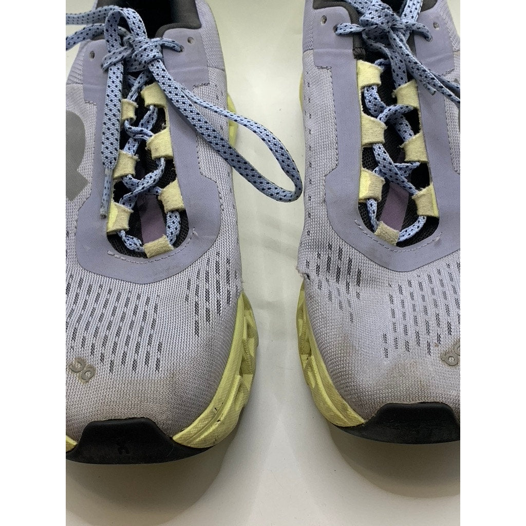 ON Women's Purple-Green Mesh Cloudmonster Sneakers SZ 8