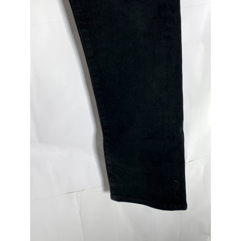 UNIQLO Men's Black Solid Slim Straight Low-Rise Five-Pocket Jean SZ 31X32