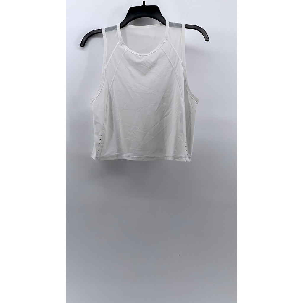 LULULEMON Women's White Sculpt Cropped Tank Top SZ 2