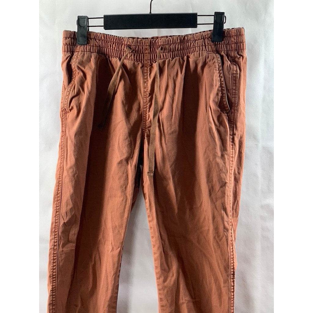 L.L. BEAN Women's Rust Orange Drawstring-Waist Favorite Fit Slim-Leg Pant SZ 6