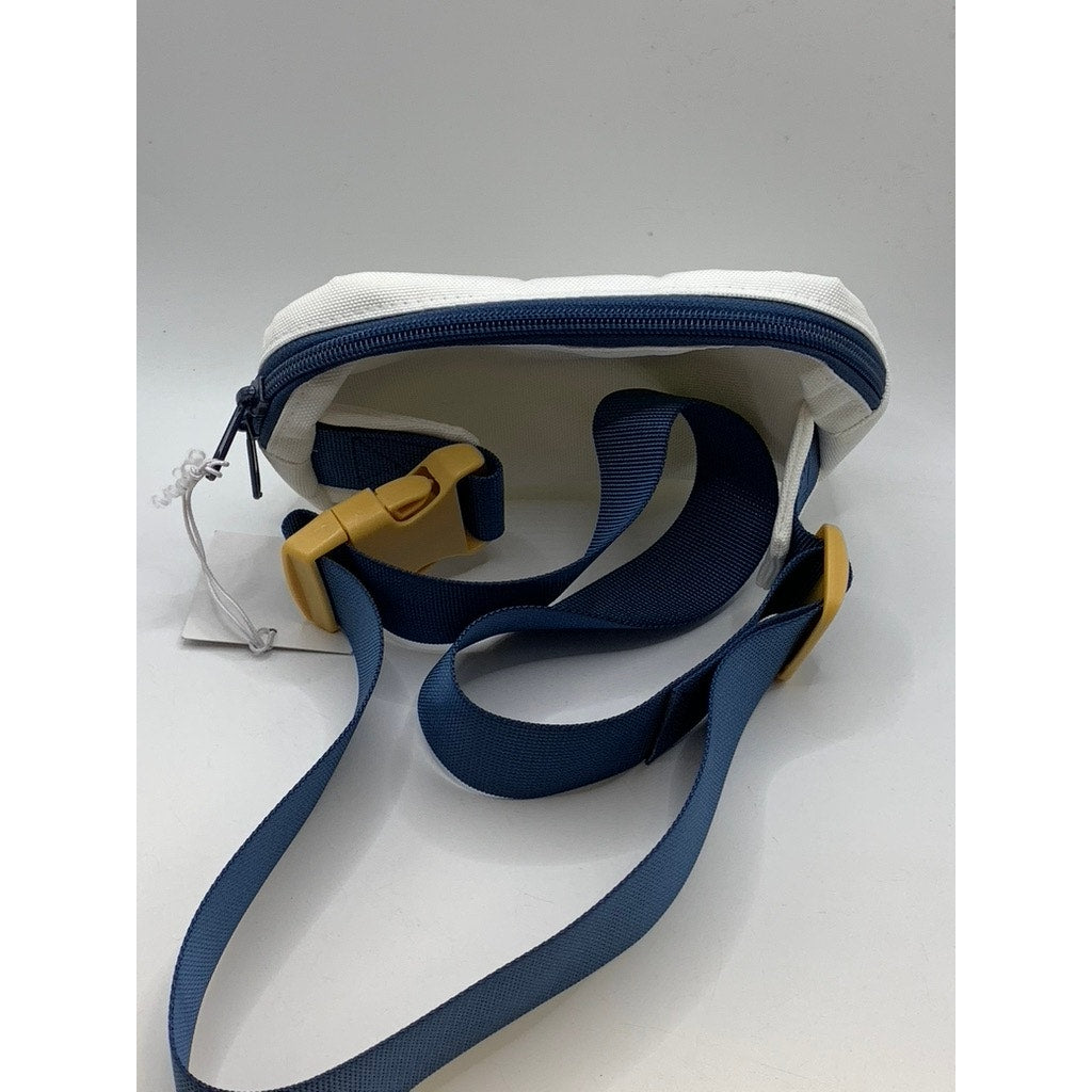 UNBRANDED Women's White-Blue Lightweight Logo Fanny Pack SZ OS