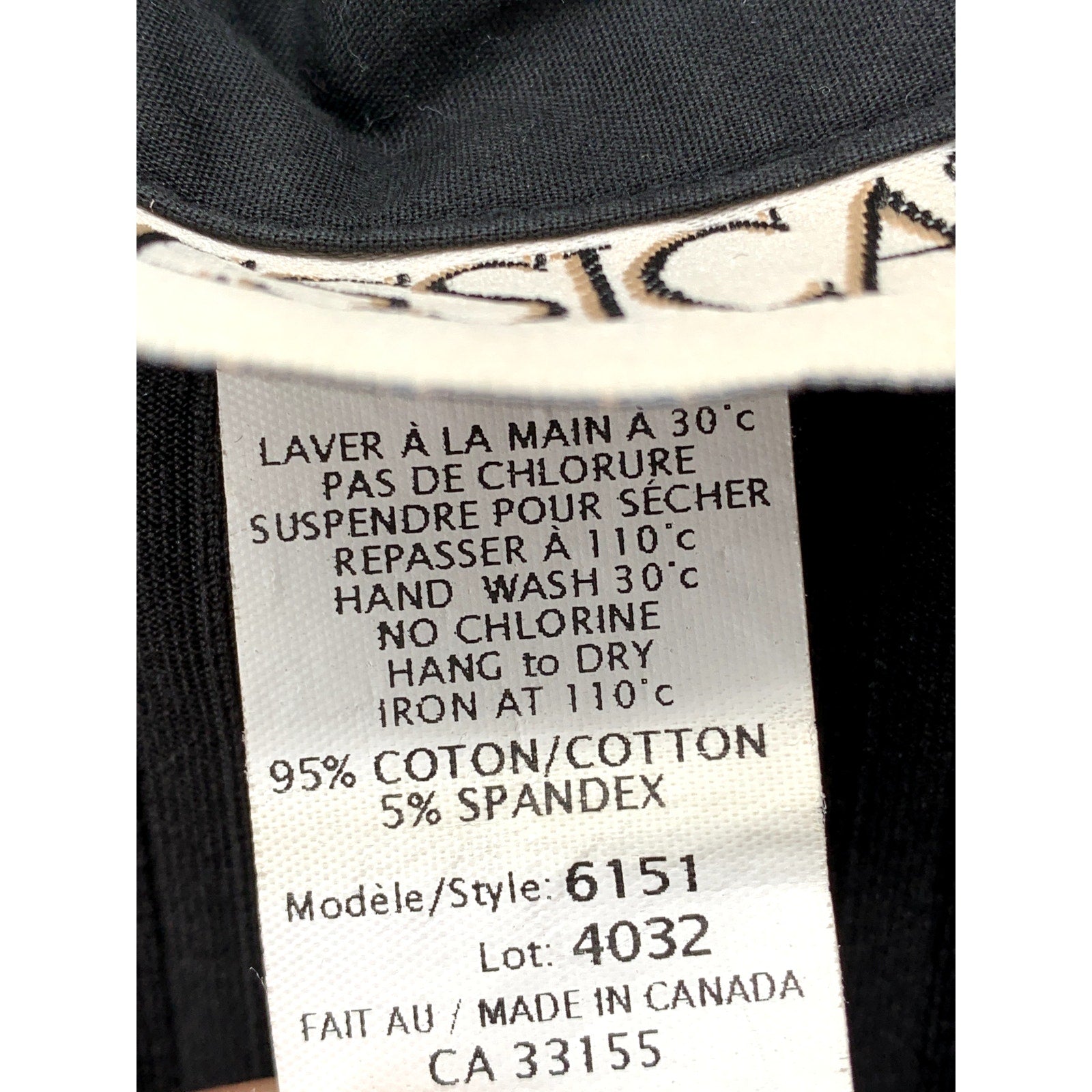 JESSICA Women's Vintage 90's Black Wide-Rib Long Sleeve Button-Up Top SZ L