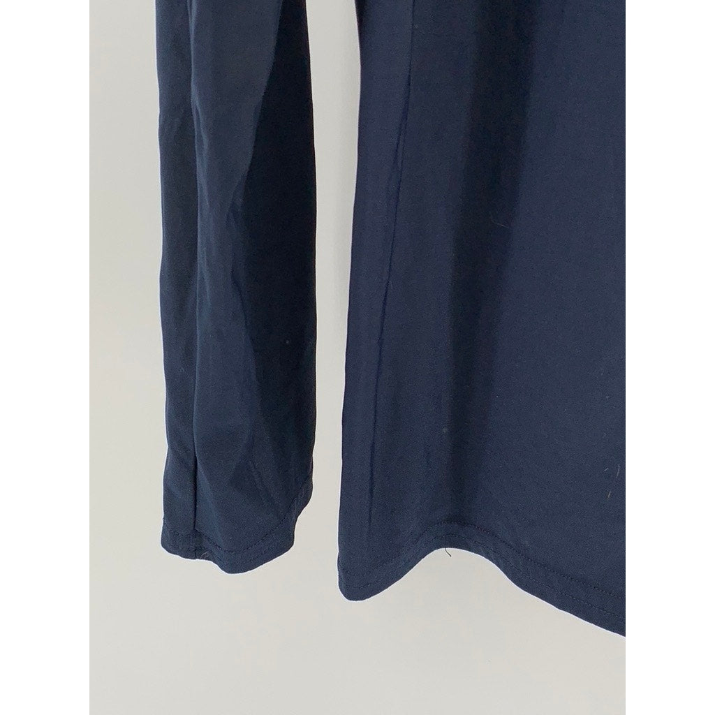 UNDER ARMOUR Men’s Navy Compression Crewneck Long Sleeve T-Shirt SZ 2XL