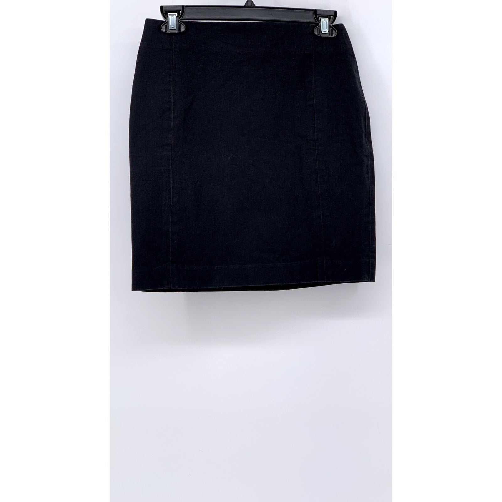 BANANA REPUBLIC Women's Petite Black Solid Straight Mini Skirt SZ 0P