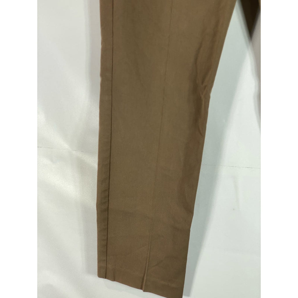 MR TURK By Tina Turk Men's Brown Cotton-Blend Flat Front Pant SZ 36X32