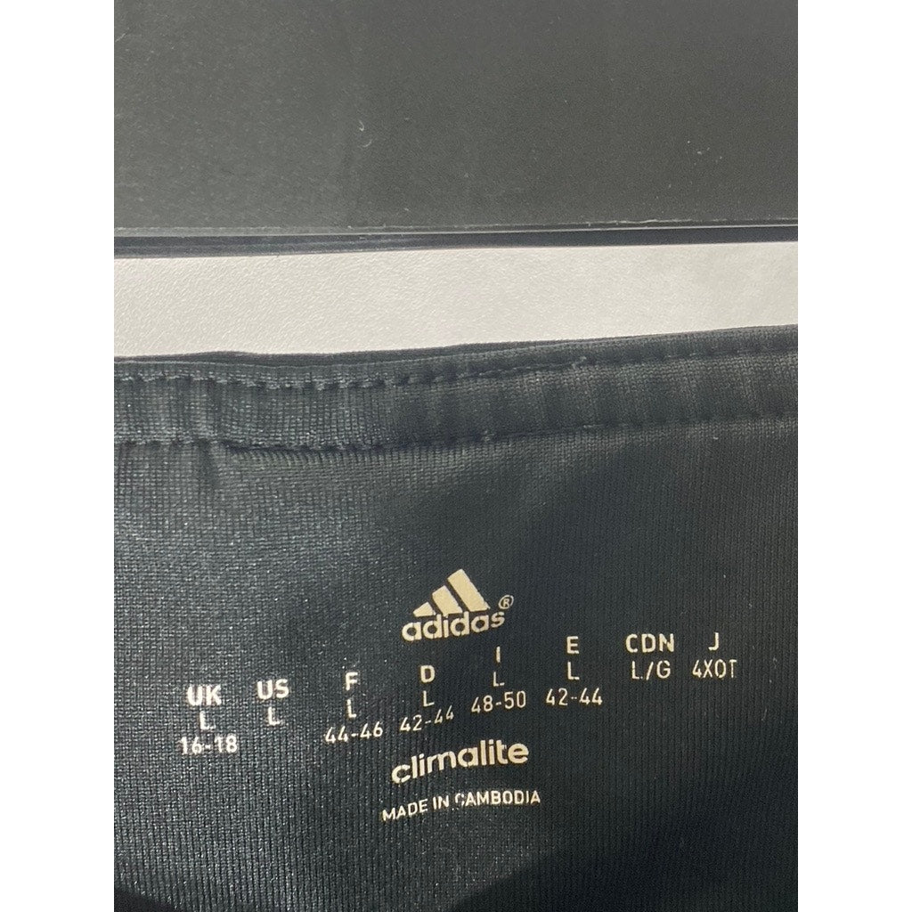 ADIDAS Women's Black Solid Climalite Stretch Leggings SZ L