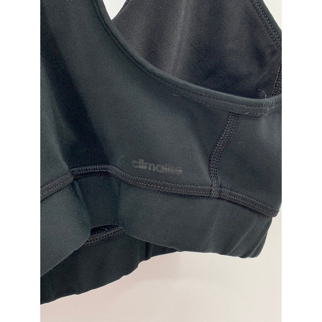 ADIDAS Women's Black Logo Techfit Climalite Sports Bra SZ XS