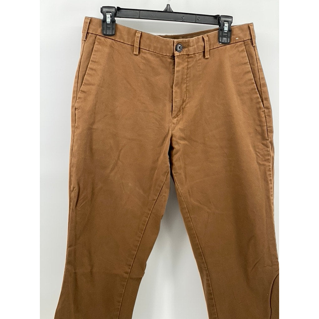 UNIQLO Men's Brown Slim-Leg Regular Fit Casual Chino Pants SZ 32X34