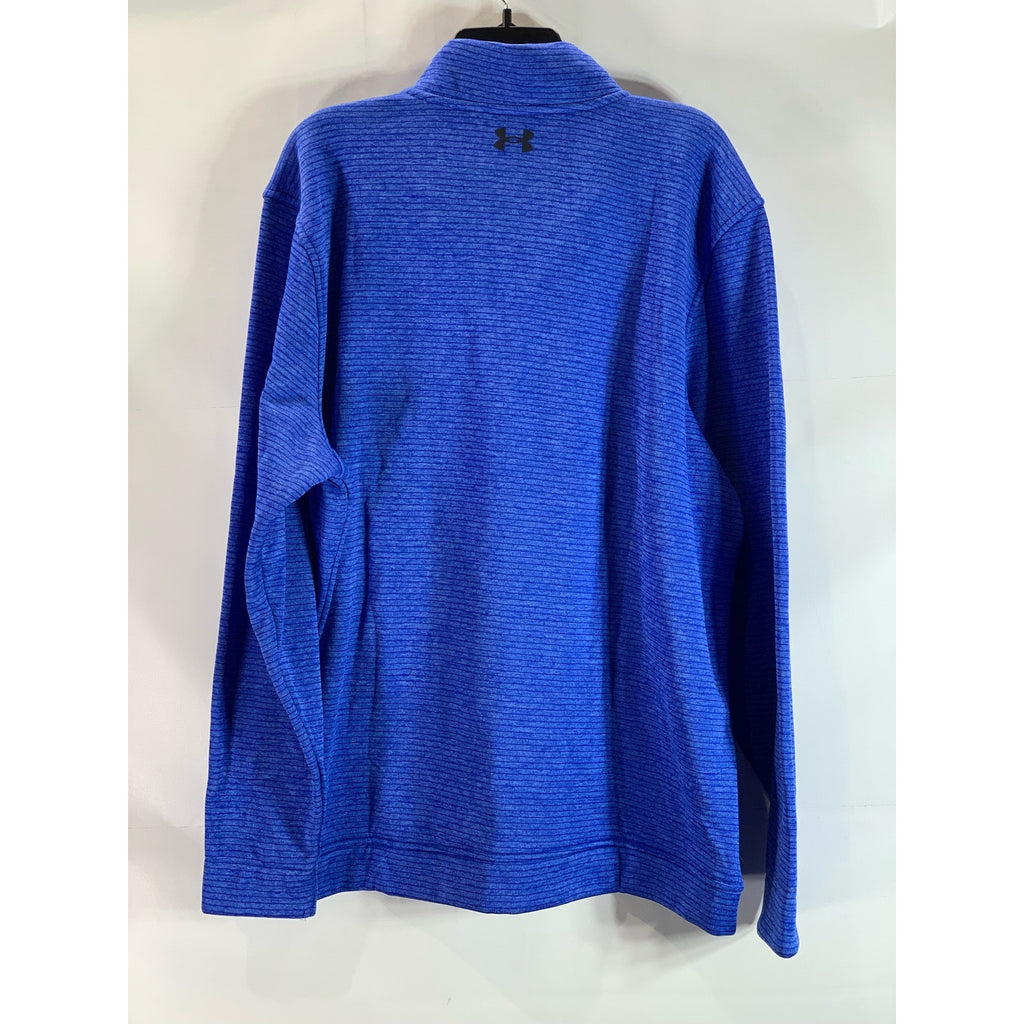 UNDER ARMOUR Men's Team Royal/Water/Black UA Storm Quarter-Zip Pullover SZ 2XL
