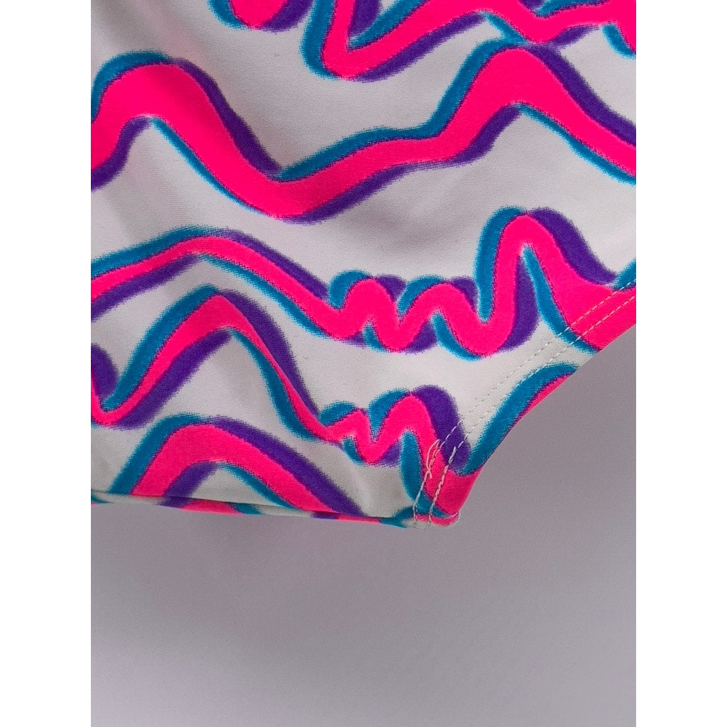 OP Ocean Pacific Women's Pink Retro Abstract Bikini Bottom SZ XL
