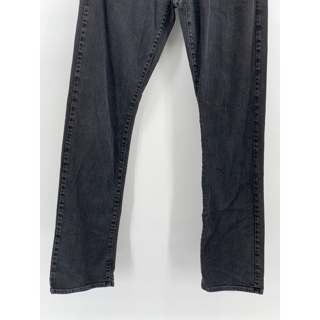 CANALI Men's Washed Black Regular-Fit Straight-Leg Five Pocket Jeans SZ 50(US34)