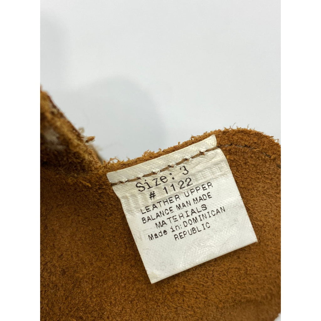 MINNETONKA Infant Girls' Brown Leather Pull-On Moccasin Shoes SZ 3