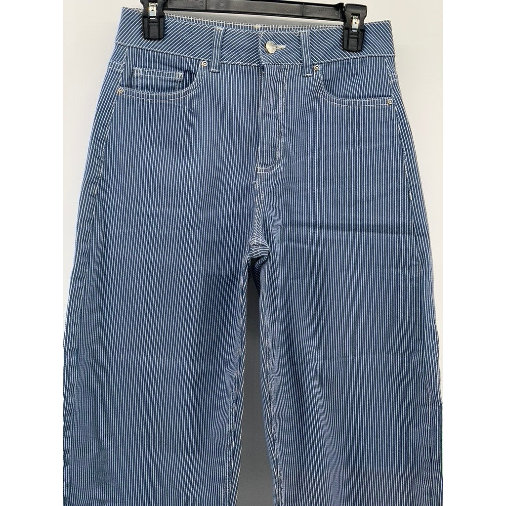 B.YOUNG Women's Blue-White Pinstripe Bykato Bykasio Jeans SZ 25(S)