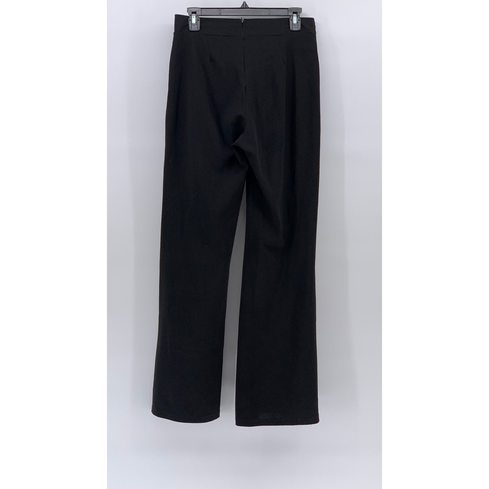 FASHION NOVA Women's Black High-Rise Asymmetrical Button Wide-Leg Pant SZ M