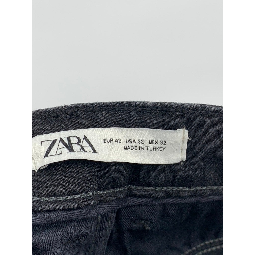 ZARA Men's Black Skinny Leg Jeans SZ 32