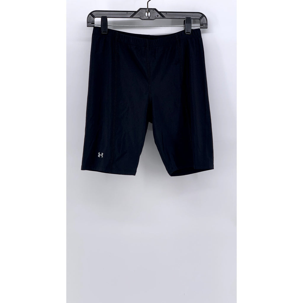 UNDER ARMOUR Women's Black Compression Biker Shorts SZ L