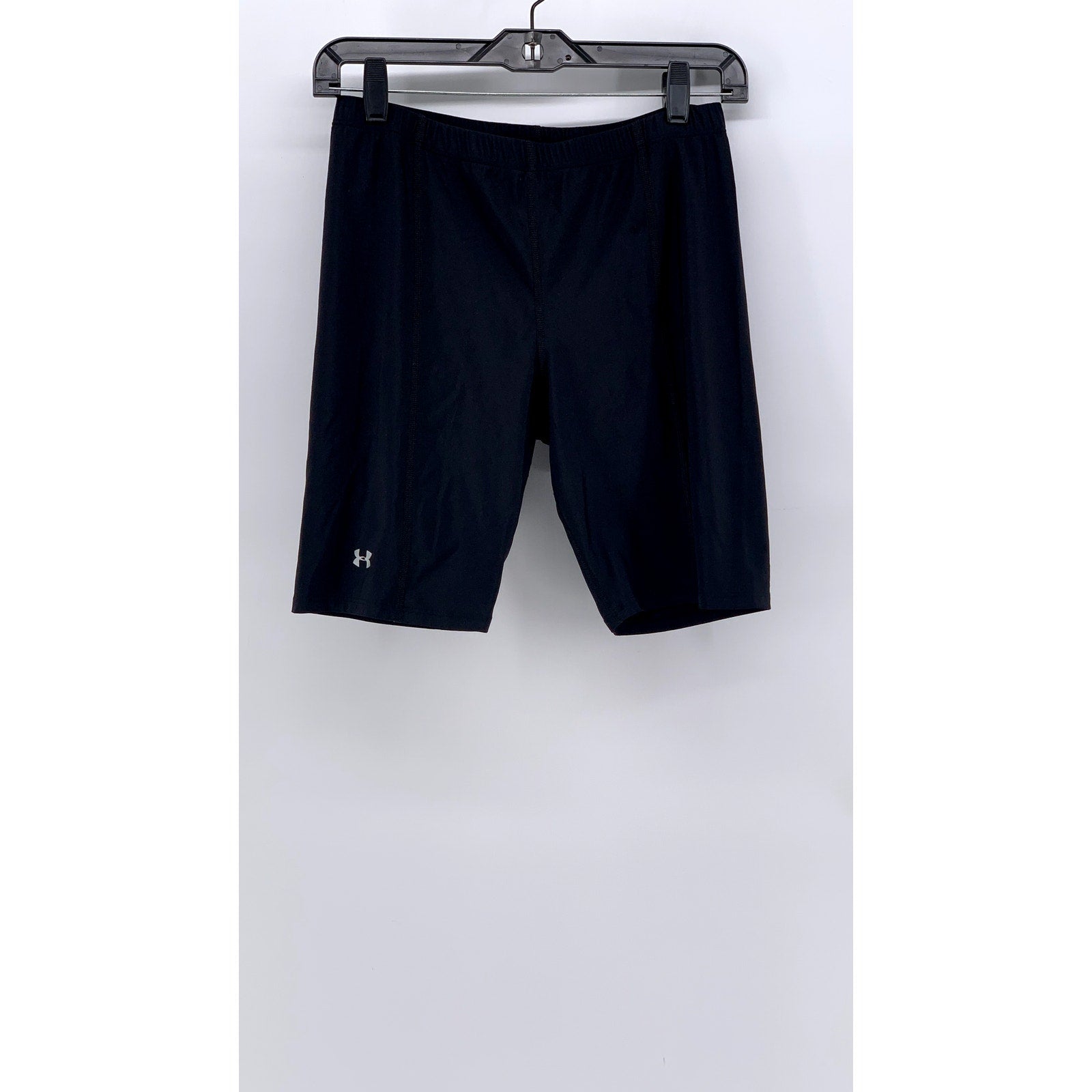 UNDER ARMOUR Women's Black Compression Biker Shorts SZ L