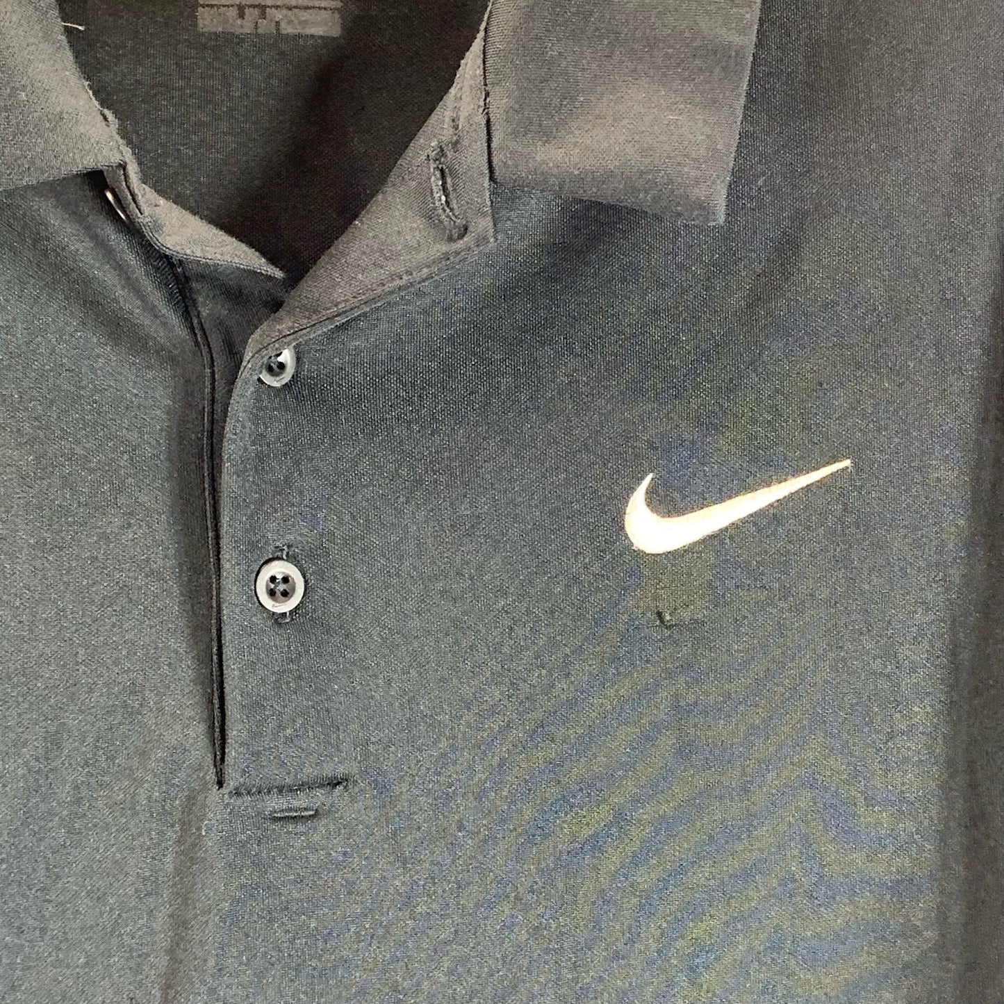 NIKE Men's Black Dri-Fit Performance Regular-Fit Short Sleeve Polo SZ XL