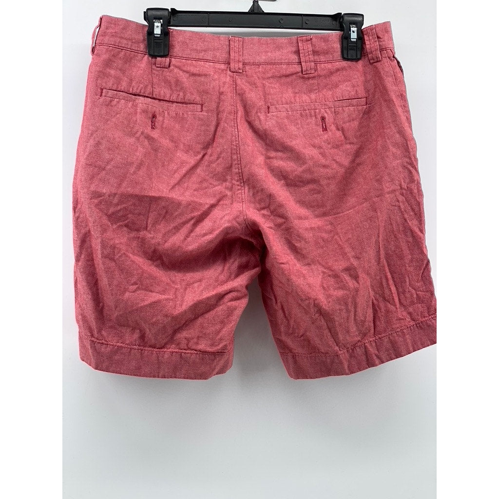 J.CREW Men's Red Gramercy Regular-Fit Cotton Chino Shorts SZ 31