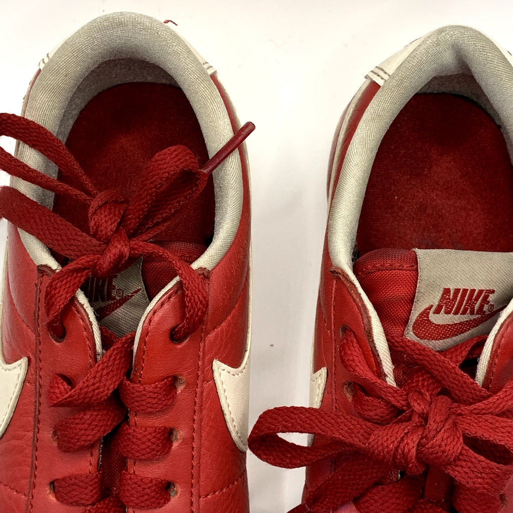 NIKE Women's Burgundy/White Blazer Low-Top Lace-Up Sneakers SZ 7.5