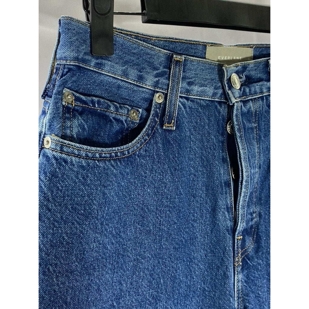 EVERLANE Women's Dark Blue Denim The 90's Cheeky Organic Cotton Ankle Jean SZ 26